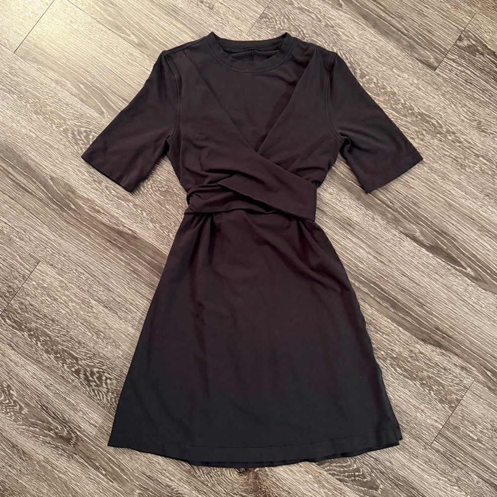 Lululemon Cotton Wrap-Front T-Shirt Dress
